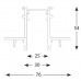 Užglaistomas bėgelis INSIGHT PROFILE 1 200CM 36.0002.03